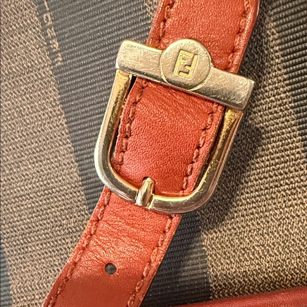 Fendi Pequin Flap Crossbody Bag - Picture 16 of 17